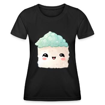 Sushi - Frauen Funktions-T-Shirt - Schwarz - Vorne - AI Model Female 172 light (172cm)