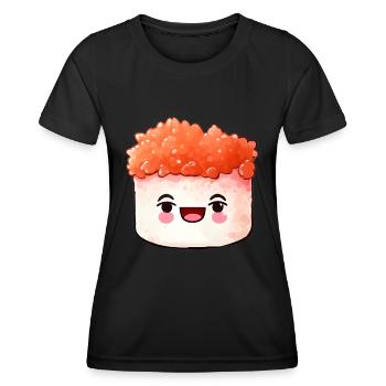 Sushi - T-shirt sport Femme - noir - Devant - AI Model Female 172 light (172cm)