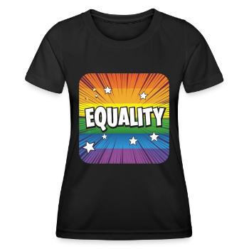 LGBTQ Equality - Women's Functional T-Shirt - black - Front - AI Model Female 172 light (172cm)