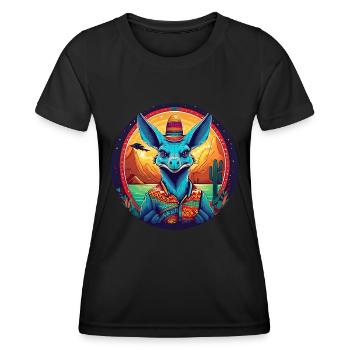 5 de Mayo Party Drinko de Mayo Chupacabra - Women's Functional T-Shirt - black - Front - AI Model Female 172 light (172cm)