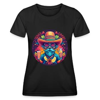 5 de Mayo Party Drinko de Mayo Mexican Hipst - Women's Functional T-Shirt - black - Front - AI Model Female 172 light (172cm)