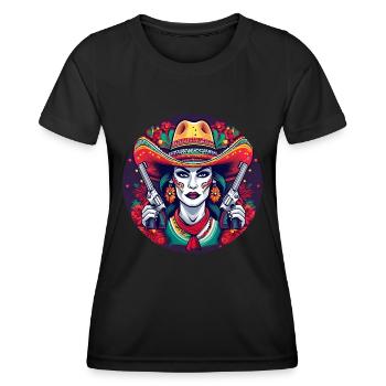 5 de Mayo Party Drinko de Mayo Bandita - Women's Functional T-Shirt - black - Front - AI Model Female 172 light (172cm)