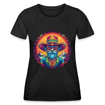 5 de Mayo Party Drinko de Mayo Mexican Hipst - Women's Functional T-Shirt - black - Front - AI Model Female 172 light (172cm)