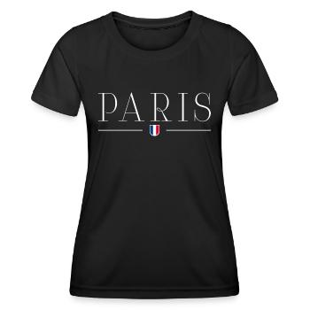 Ich liebe Paris T-Shirt - Stadt der Liebe - Frauen Funktions-T-Shirt - Schwarz - Vorne - AI Model Female 172 light (172cm)