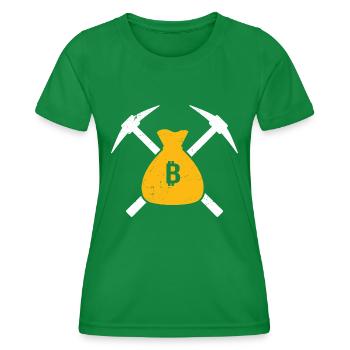 Bergbau - Frauen Funktions-T-Shirt - Kelly Green - Vorne - AI Model Female 172 dark (172cm)