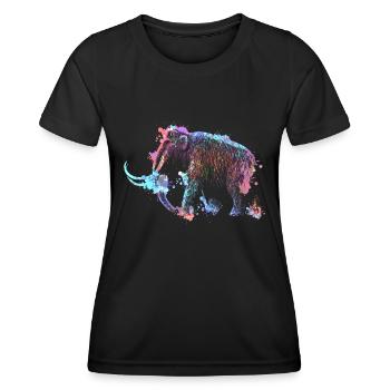 Mammouth - T-shirt sport Femme - noir - Devant - AI Model Female 172 light (172cm)