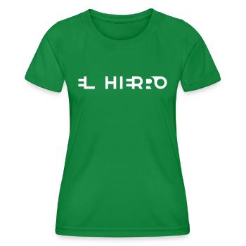 EL HIERRO – Îles Canaries – Espagne - T-shirt sport Femme - vert - Devant - AI Model Female 172 dark (172cm)