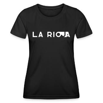 LA RIOJA – Espagne - T-shirt sport Femme - noir - Devant - AI Model Female 172 light (172cm)