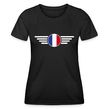 France Style T-Shirt - Women's Functional T-Shirt - black - Front - AI Model Female 172 light (172cm)