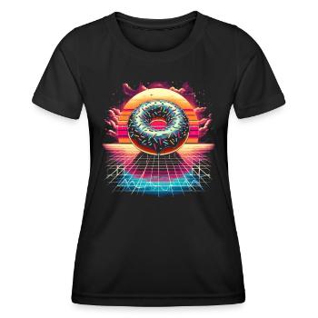 Süßer Donut - Das perfekte Geschenk - Frauen Funktions-T-Shirt - Schwarz - Vorne - AI Model Female 172 light (172cm)