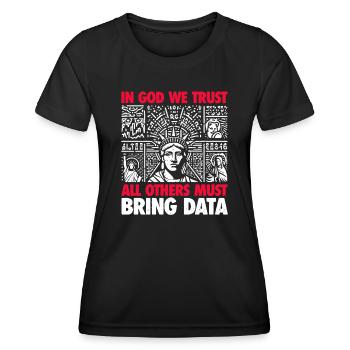 Daten Analyst - Lustiges Geschenk für Analytiker - Frauen Funktions-T-Shirt - Schwarz - Vorne - AI Model Female 172 light (172cm)