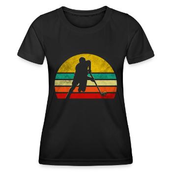 Floorball - T-shirt sport Femme - noir - Devant - AI Model Female 172 light (172cm)