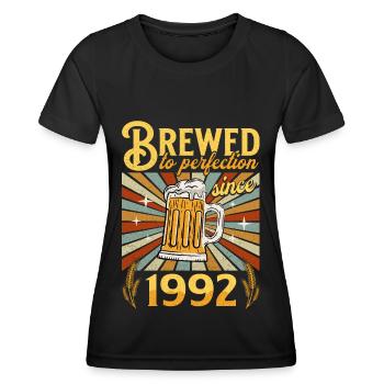 Perfektion seit 1992 - Jubiläum 30 Jahre - Frauen Funktions-T-Shirt - Schwarz - Vorne - AI Model Female 172 light (172cm)