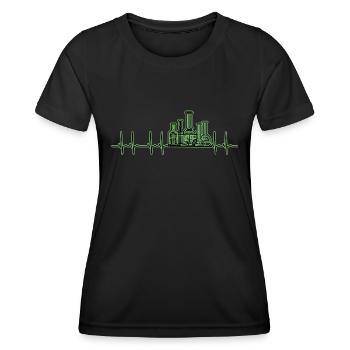 ECG Chemistry Laboratory Technician CTA BTA - Women's Functional T-Shirt - black - Front - AI Model Female 172 light (172cm)