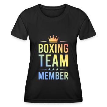 Boxing Team Colorful - Women's Functional T-Shirt - black - Front - AI Model Female 172 light (172cm)