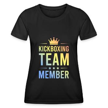 Kickboxing Team Colorful - Women's Functional T-Shirt - black - Front - AI Model Female 172 light (172cm)