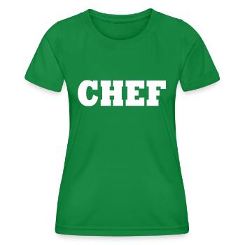 Chef - T-shirt sport Femme - vert - Devant - AI Model Female 172 dark (172cm)