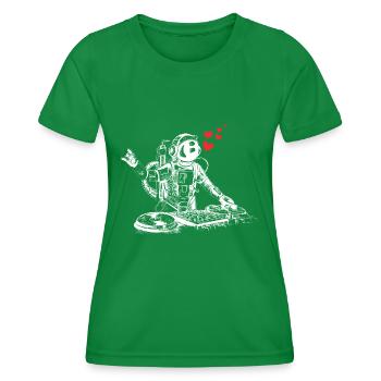 Musik | Ich liebe Musik - Frauen Funktions-T-Shirt - Kelly Green - Vorne - AI Model Female 172 dark (172cm)