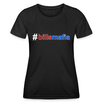 Büffel-Mafia - Frauen Funktions-T-Shirt - Schwarz - Vorne - AI Model Female 172 light (172cm)