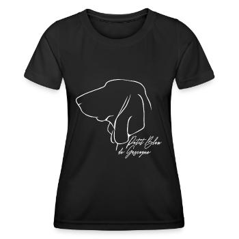 PETIT BLEU DE GASCOGNE Profile Wilsign's Gift - Women's Functional T-Shirt - black - Front - AI Model Female 172 light (172cm)