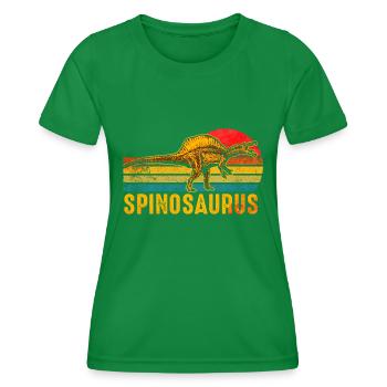 Spinosaurus Dinosaurier - Frauen Funktions-T-Shirt - Kelly Green - Vorne - AI Model Female 172 dark (172cm)