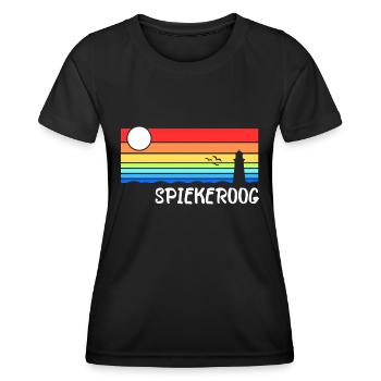 Spiekeroog Nordsee Ostfriesische Insel Geschenk - Frauen Funktions-T-Shirt - Schwarz - Vorne - AI Model Female 172 light (172cm)