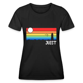 Juist Nordsee Ostfriesische Insel Geschenk - Frauen Funktions-T-Shirt - Schwarz - Vorne - AI Model Female 172 light (172cm)