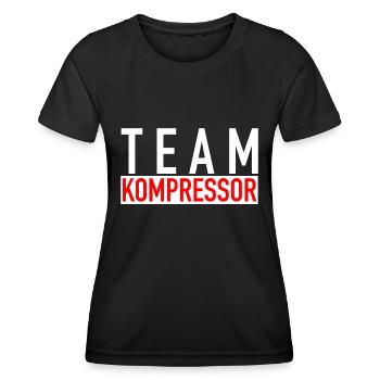 Team Kompressor - T-shirt sport Femme - noir - Devant - AI Model Female 172 light (172cm)