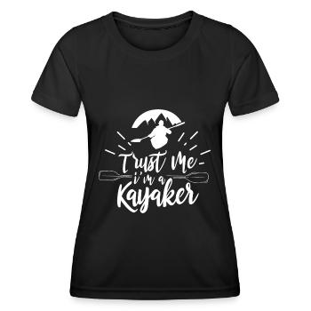 Je suis Un Kayak Kayak - T-shirt sport Femme - noir - Devant - AI Model Female 172 light (172cm)