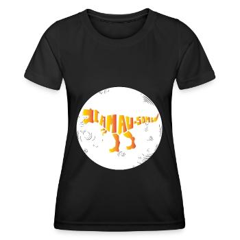 Dinosaure. Je suis un style génial. Animaux. Préhistoire - T-shirt sport Femme - noir - Devant - AI Model Female 172 light (172cm)