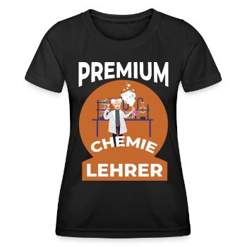Chimie - T-shirt sport Femme - noir - Devant - AI Model Female 172 light (172cm)