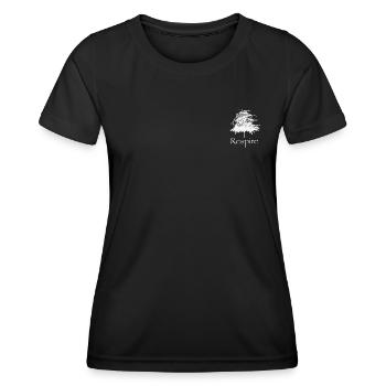 respire - nature, arbre et zen - T-shirt sport Femme - noir - Devant - AI Model Female 172 light (172cm)