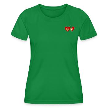 Montenegro Portugal Flagge - Frauen Funktions-T-Shirt - Kelly Green - Vorne - AI Model Female 172 dark (172cm)