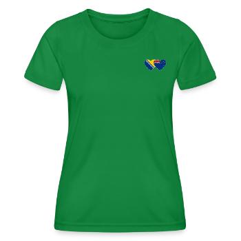 Bosnie-drapeau néo-zélandais - T-shirt sport Femme - vert - Devant - AI Model Female 172 dark (172cm)