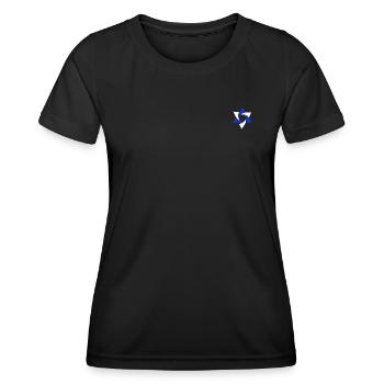 Davidstern - Frauen Funktions-T-Shirt - Schwarz - Vorne - AI Model Female 172 light (172cm)