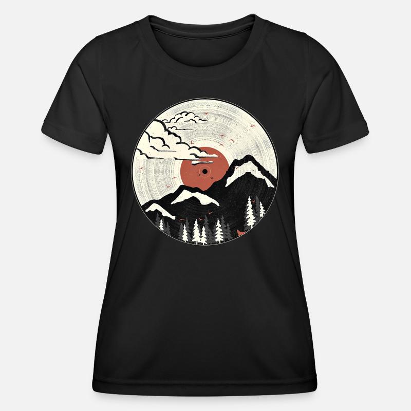 Mountain Sound Graphic - Women's Functional T-Shirt - black