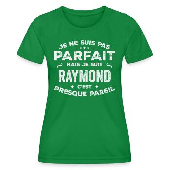 Raymond Ein Vorname, eine Geschichte, eine Persönlichkeit - Frauen Funktions-T-Shirt - Kelly Green - Vorne - AI Model Female 172 dark (172cm)