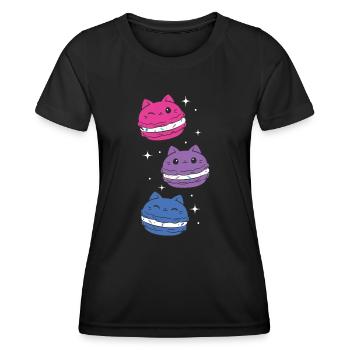 Bisexual - Bisexual Pride - Bisexual Flag - Frauen Funktions-T-Shirt - Schwarz - Vorne - AI Model Female 172 light (172cm)