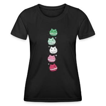 Abrosexual - Abrosexual Pride - Abrosexual Flag - Frauen Funktions-T-Shirt - Schwarz - Vorne - AI Model Female 172 light (172cm)