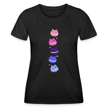 Omnisexual - Omnisexual Pride - Omnisexual Flag - Frauen Funktions-T-Shirt - Schwarz - Vorne - AI Model Female 172 light (172cm)
