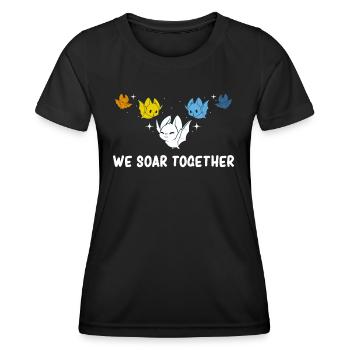 Aroace - Aroace Pride - Aroace Flag - Cute Aroace - Frauen Funktions-T-Shirt - Schwarz - Vorne - AI Model Female 172 light (172cm)