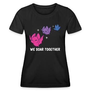Bisexual - Bisexual Pride - Bisexual Flag - Frauen Funktions-T-Shirt - Schwarz - Vorne - AI Model Female 172 light (172cm)