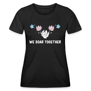 Transgender - Transgender Pride - Transgender Flag - Frauen Funktions-T-Shirt - Schwarz - Vorne - AI Model Female 172 light (172cm)