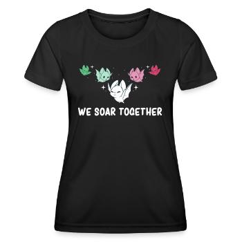 Abrosexual - Abrosexual Pride - Abrosexual Flag - Frauen Funktions-T-Shirt - Schwarz - Vorne - AI Model Female 172 light (172cm)