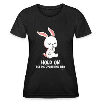 Overthinker - Overthinker Humor - Overthinker Joke - Frauen Funktions-T-Shirt - Schwarz - Vorne - AI Model Female 172 light (172cm)