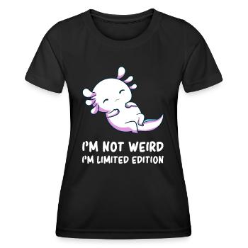 Axolotl - Cute Axolotl - Fun Axolotl - Axolotl Pun - Women's Functional T-Shirt - black - Front - AI Model Female 172 light (172cm)