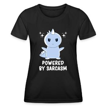 Sarcasme - Sarcasme Dino - Sarcasme des dinosaures - T-shirt sport Femme - noir - Devant - AI Model Female 172 light (172cm)