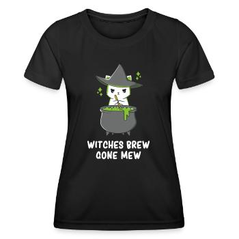 Halloween - Halloween Cat - Halloween Kitten - Women's Functional T-Shirt - black - Front - AI Model Female 172 light (172cm)