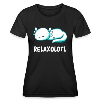 Axolotl - Axolotl Pun - Cute Axolotl - Axolotl Fun - Women's Functional T-Shirt - black - Front - AI Model Female 172 light (172cm)