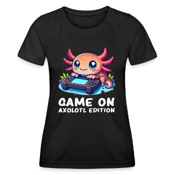 Axolotl - Axolotl Gaming - Axolotl Gamer - Women's Functional T-Shirt - black - Front - AI Model Female 172 light (172cm)